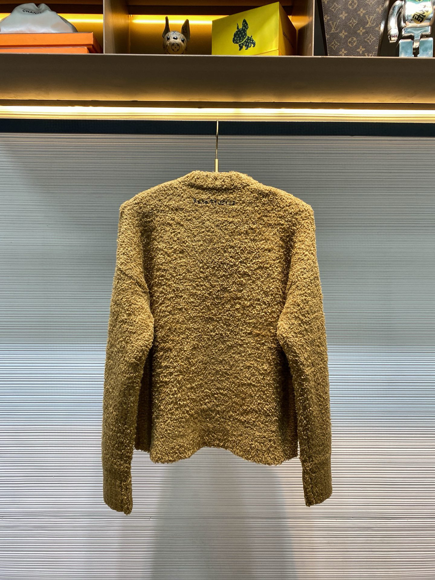 Acne Studios 여성 테디베어 자카드 라운드넥 울 니트 스웨터 15