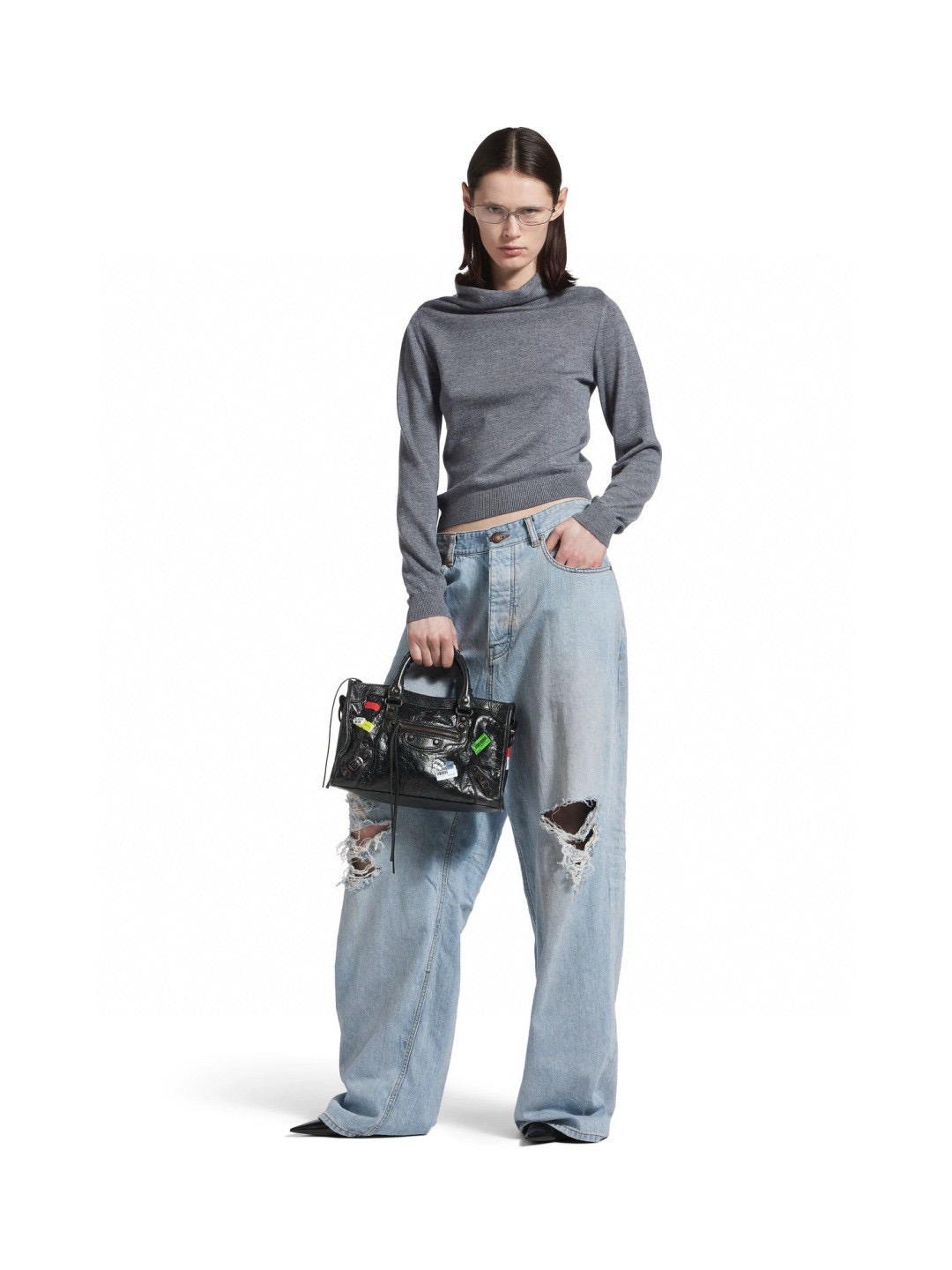 BALENCIAGA 발렌시아가 LE CITY 오일가죽 3