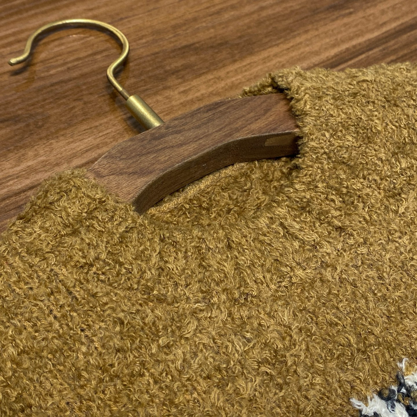 Acne Studios 여성 테디베어 자카드 라운드넥 울 니트 스웨터 19