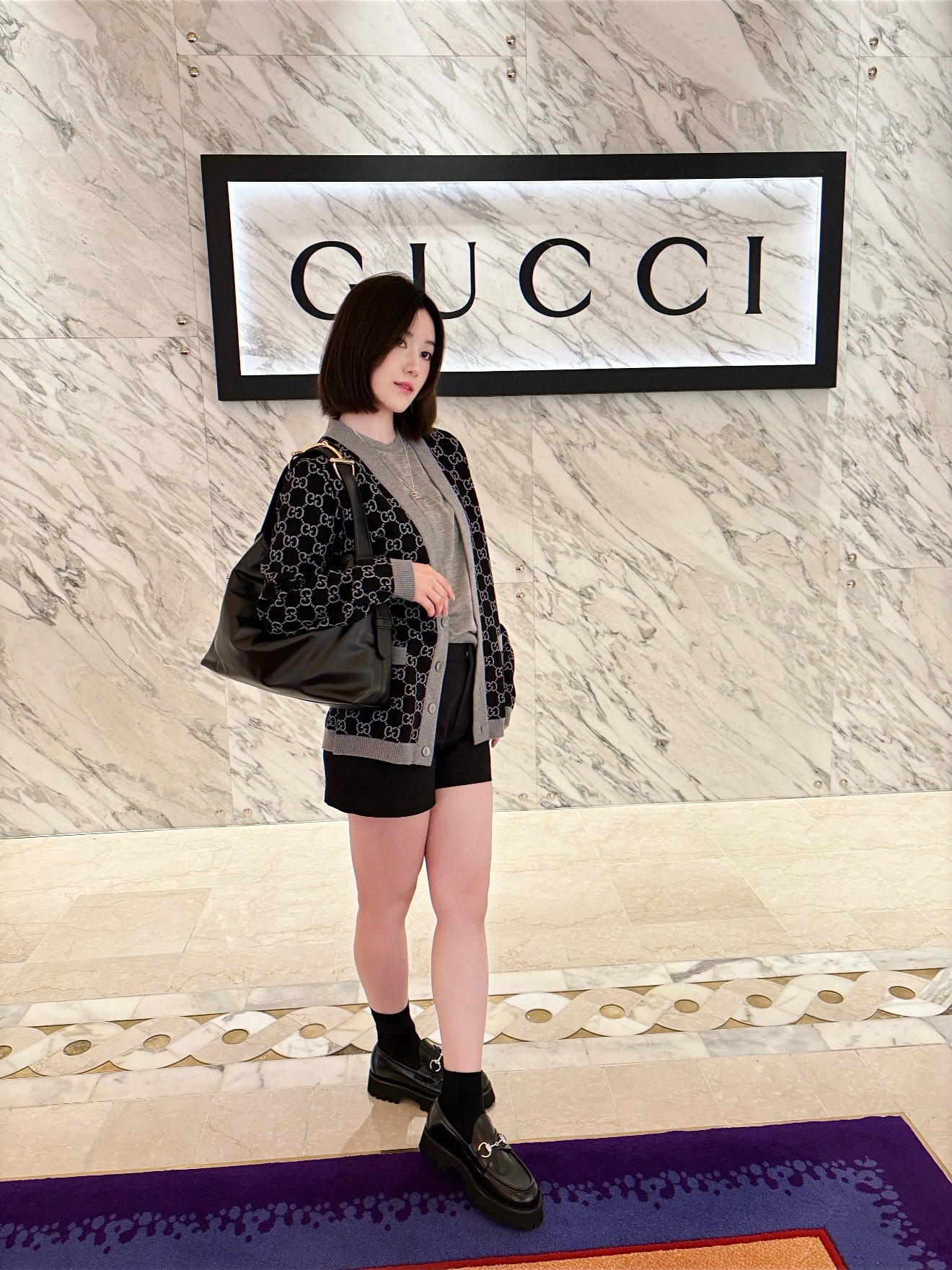 Gucci 구찌 GG 로고 리버서블 울 가디건 4