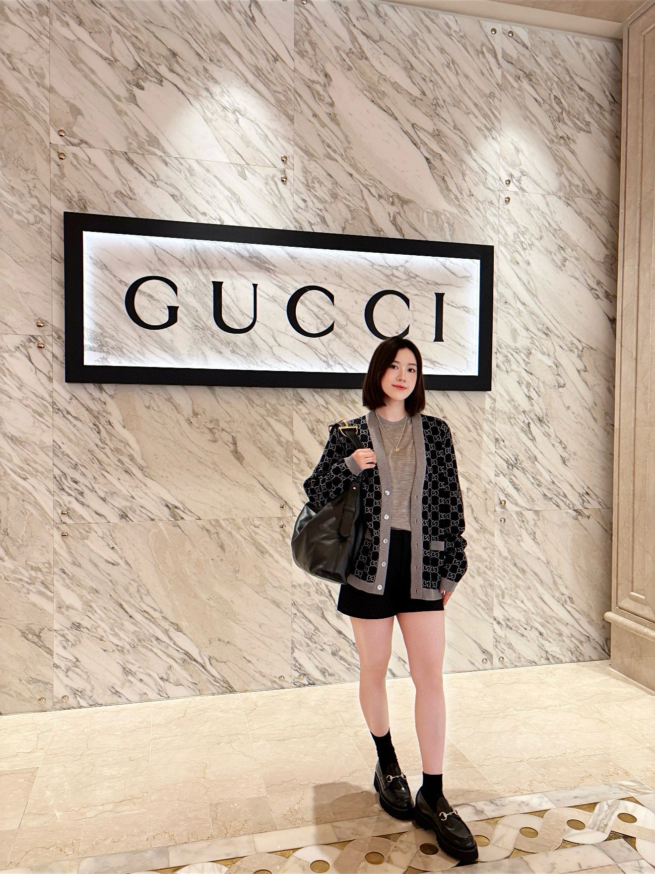 Gucci 구찌 GG 로고 리버서블 울 가디건 5