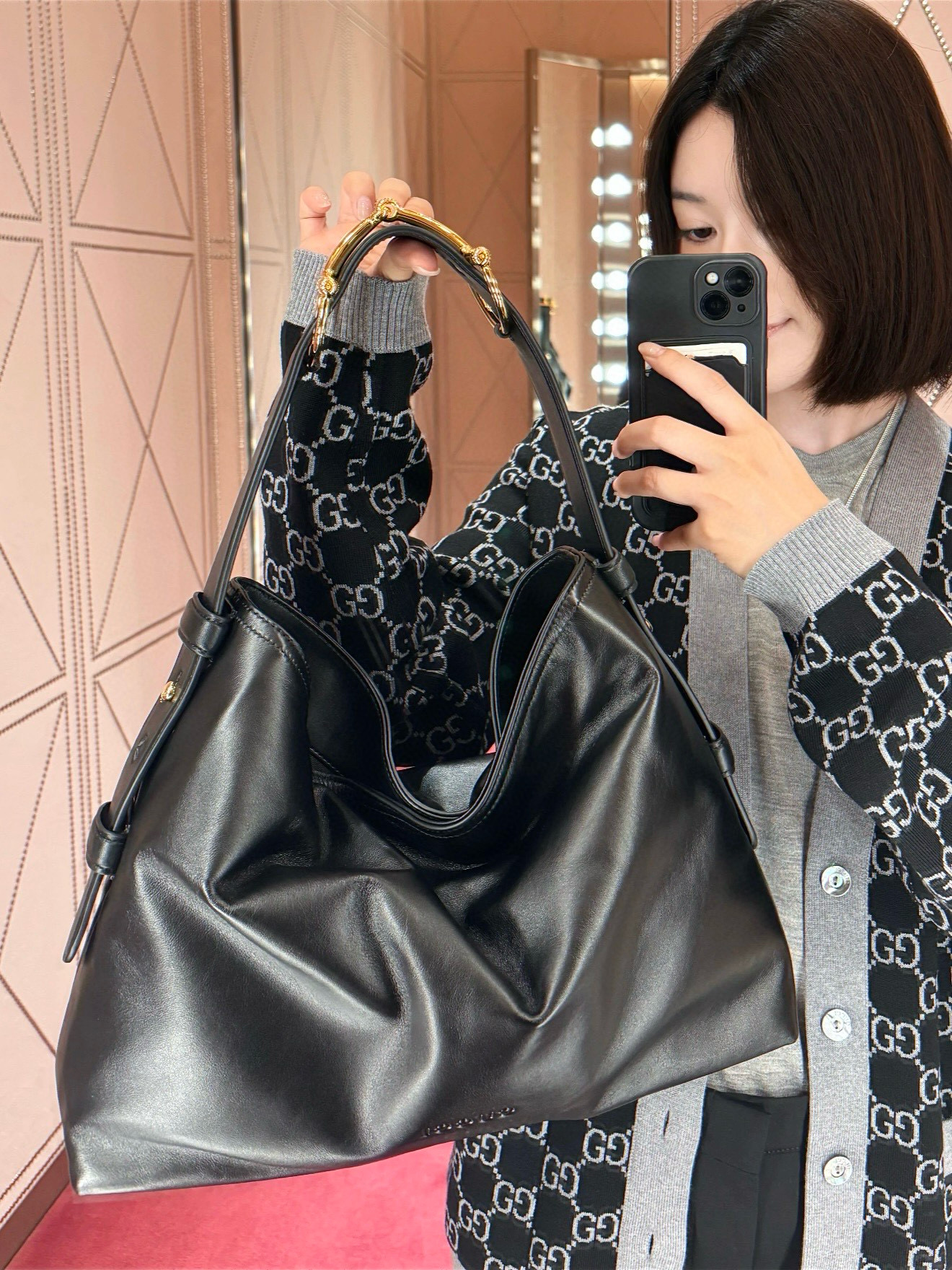 Gucci 구찌 GG 로고 리버서블 울 가디건 6