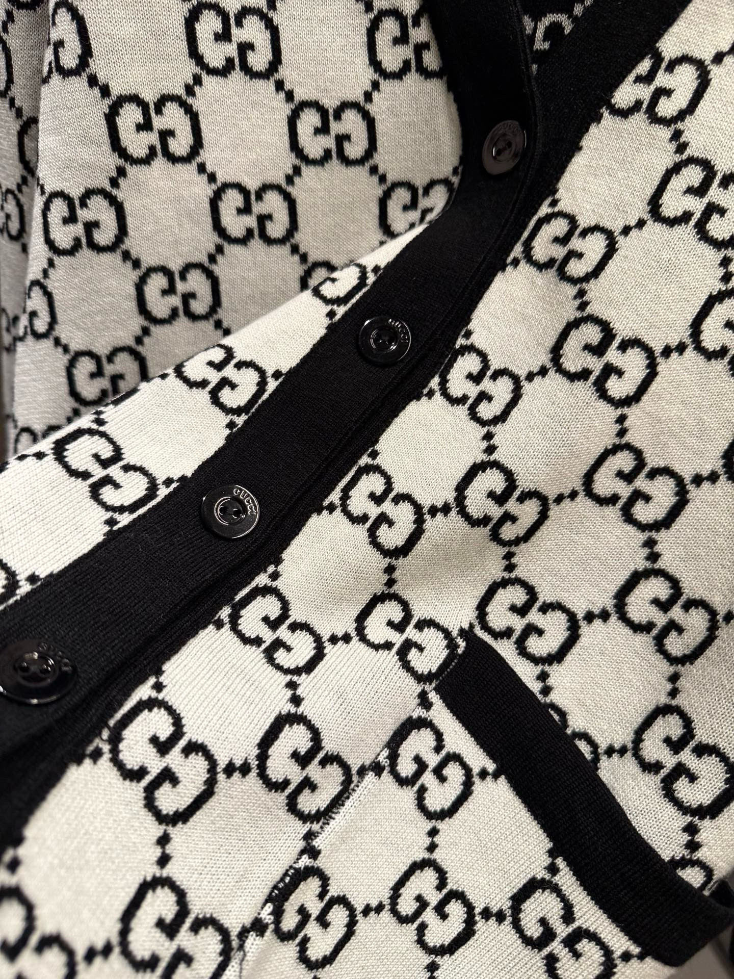 Gucci 구찌 GG 로고 자카드 가디건 10