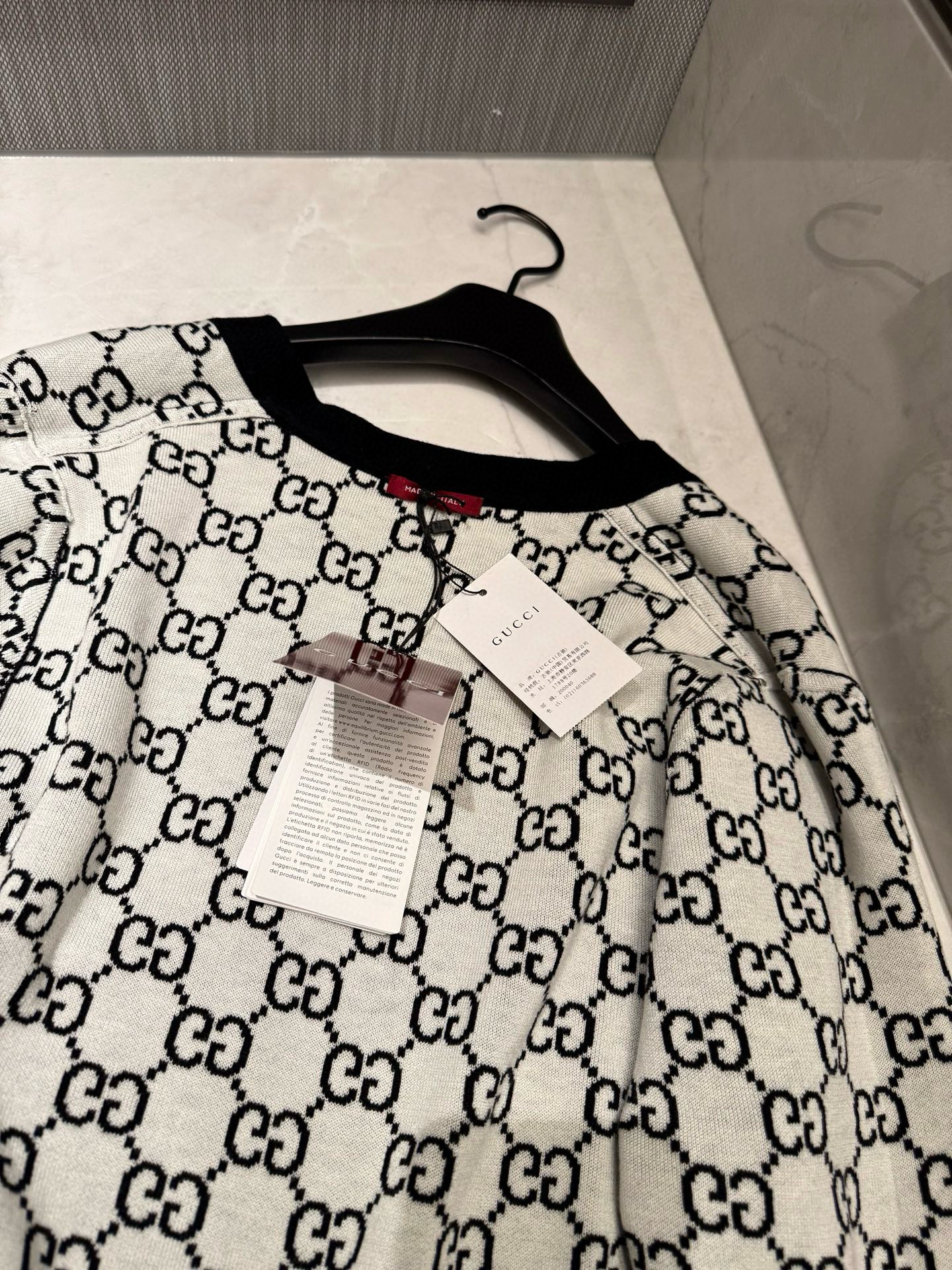 Gucci 구찌 GG 로고 자카드 가디건 18