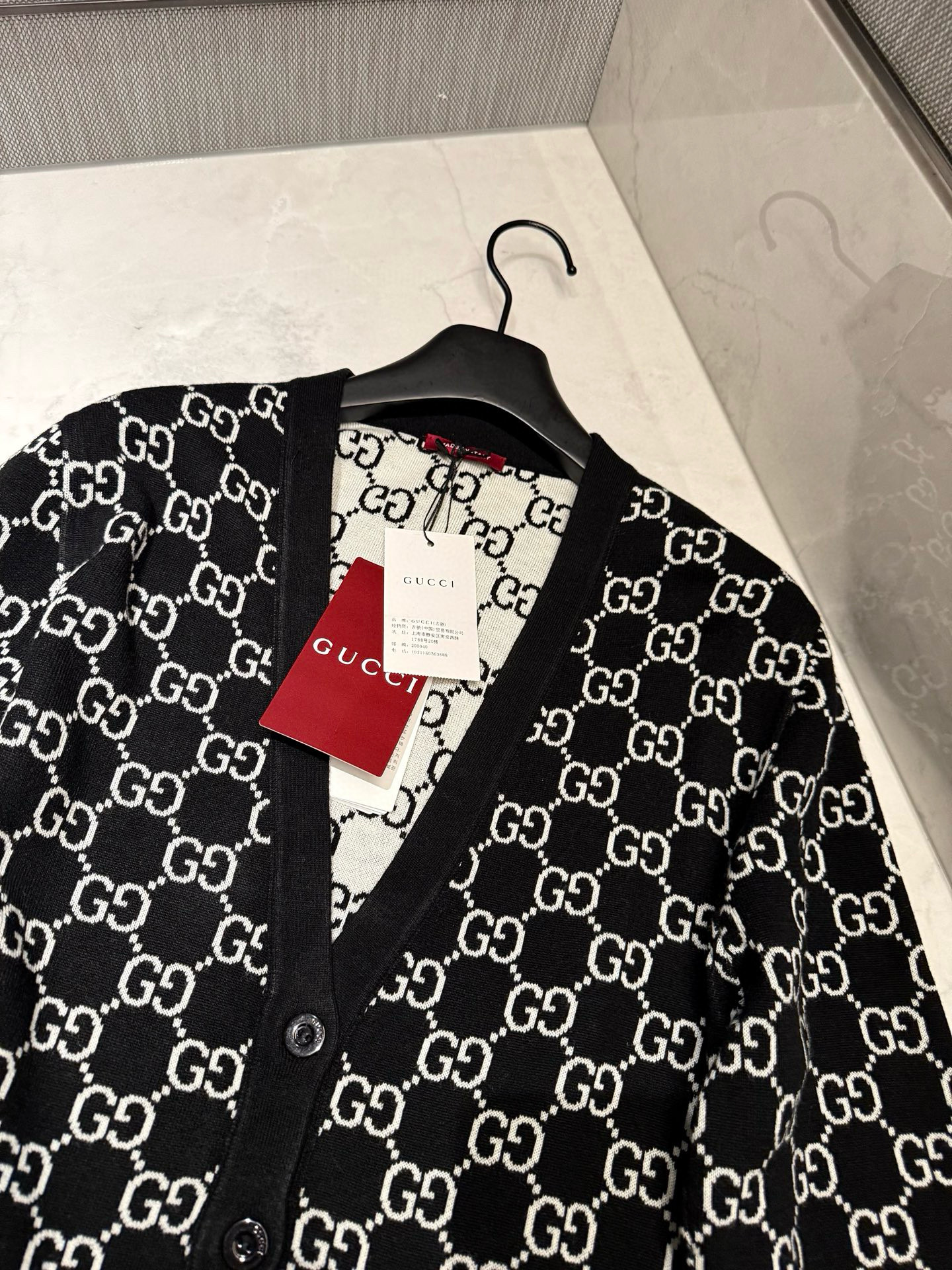 Gucci 구찌 GG 로고 자카드 가디건 29