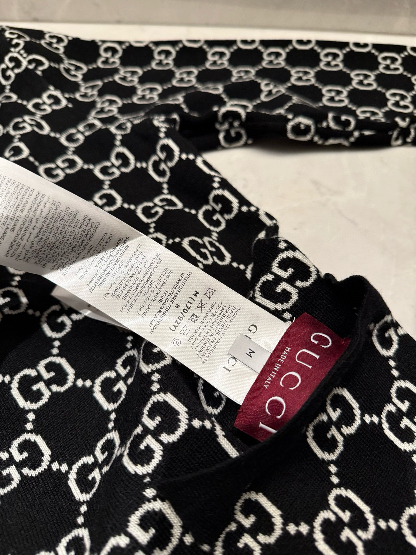 Gucci 구찌 GG 로고 자카드 가디건 36