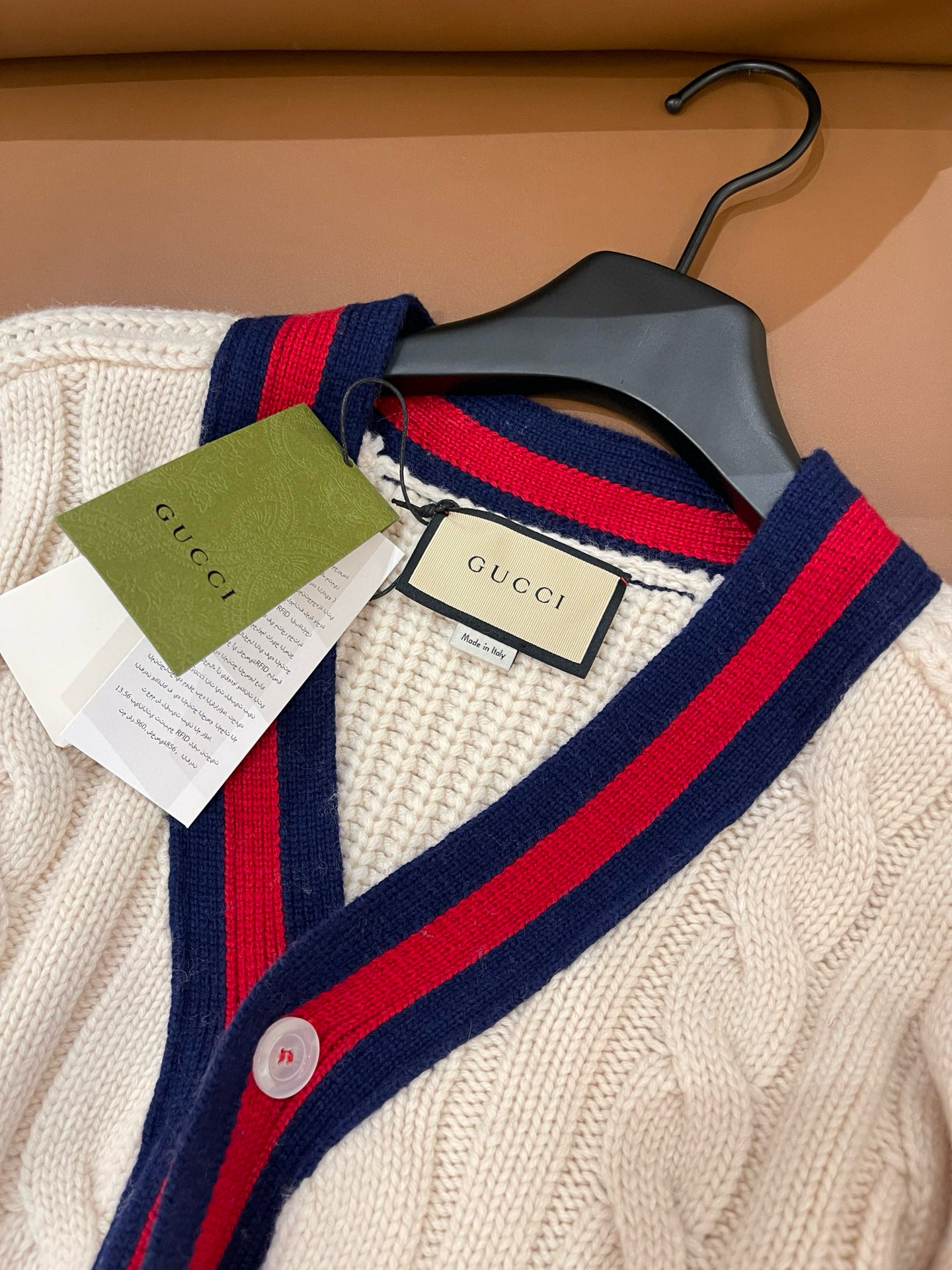 Gucci 구찌 케이블 니트 배색 가디건 20