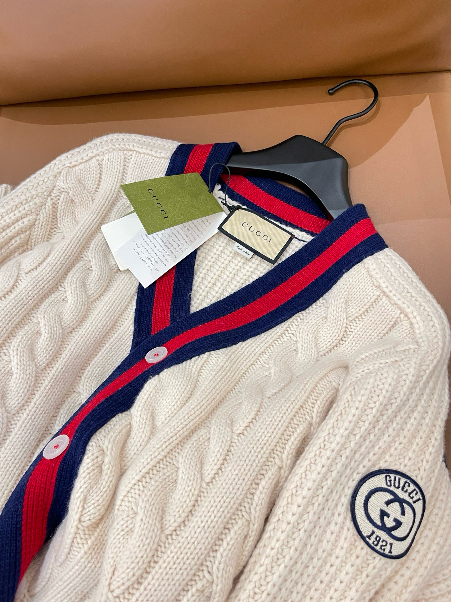 Gucci 구찌 케이블 니트 배색 가디건 27