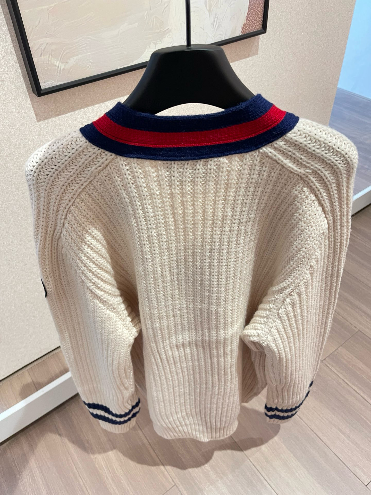 Gucci 구찌 케이블 니트 배색 가디건 30