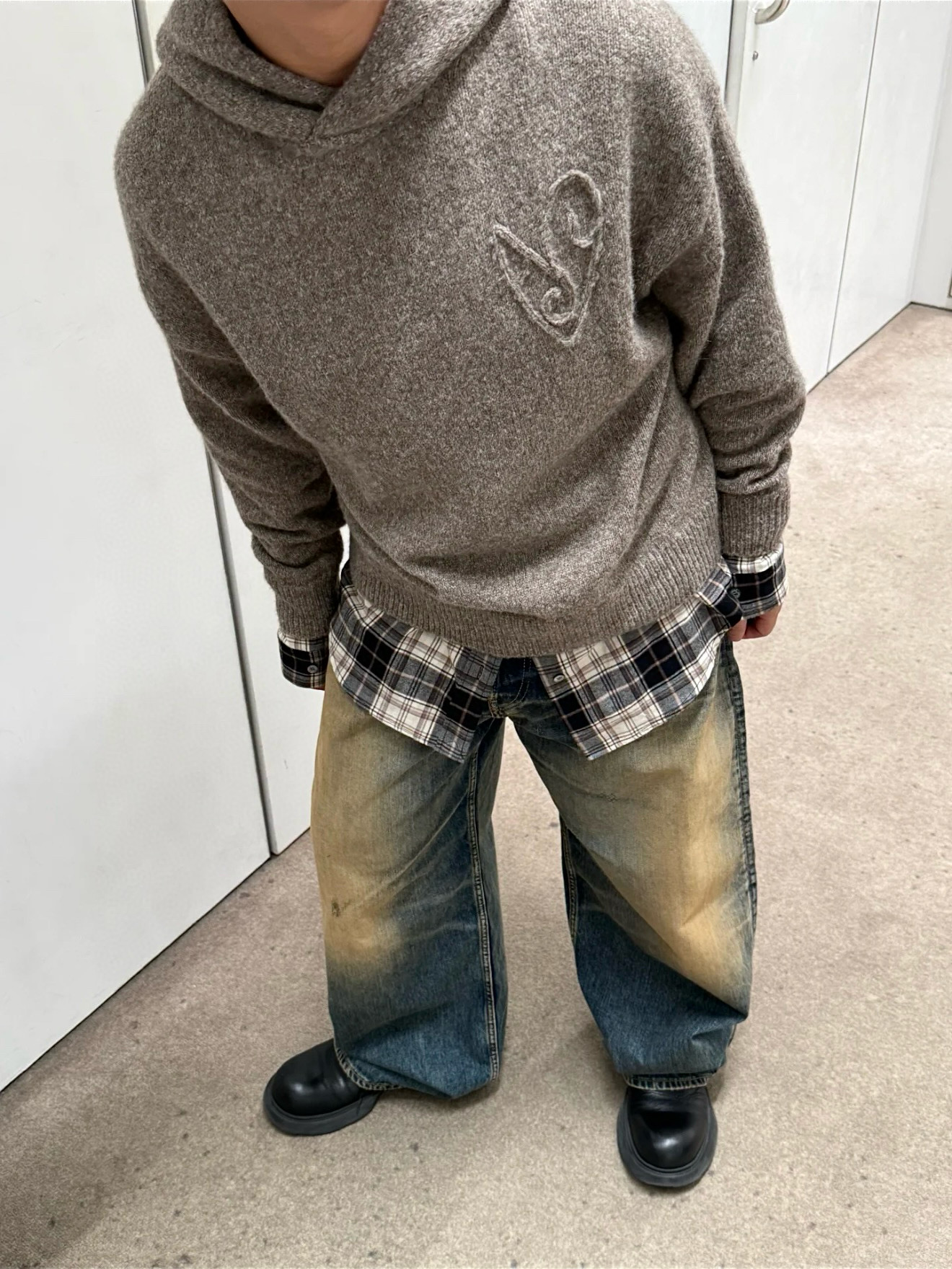 Acne Studios 아크네 스튜디오 남녀공용 레이어드 후드 니트 3