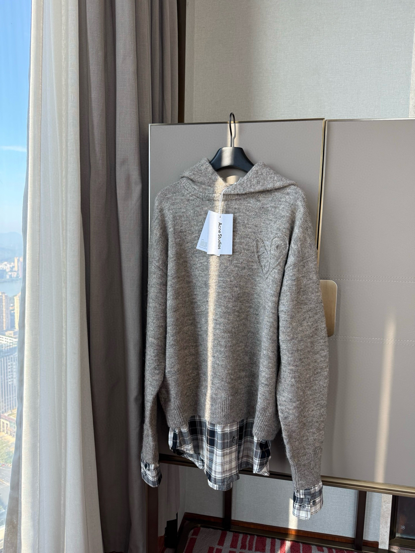 Acne Studios 아크네 스튜디오 남녀공용 레이어드 후드 니트 19