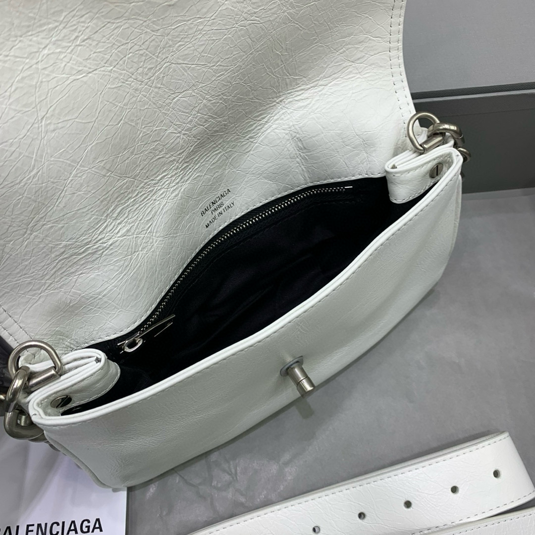 Balenciaga 발렌시아가 BB Soft 화이트 체인 숄더백 7