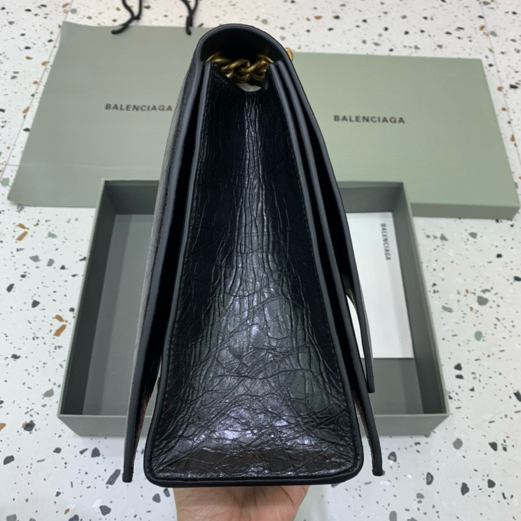 Balenciaga 발렌시아가 크러쉬 체인 숄더백 블랙 라지 6