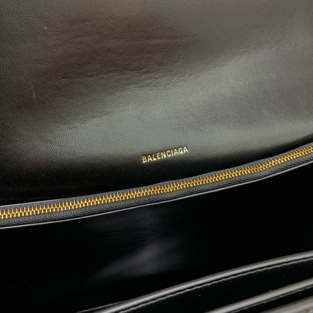 Balenciaga 발렌시아가 크러쉬 체인 숄더백 블랙 라지 11