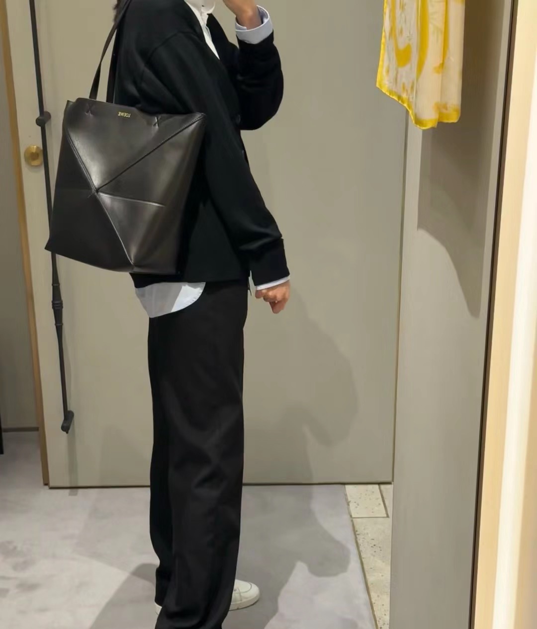 Loewe 로에베 퍼즐 폴드 대형 토트백 블랙 5