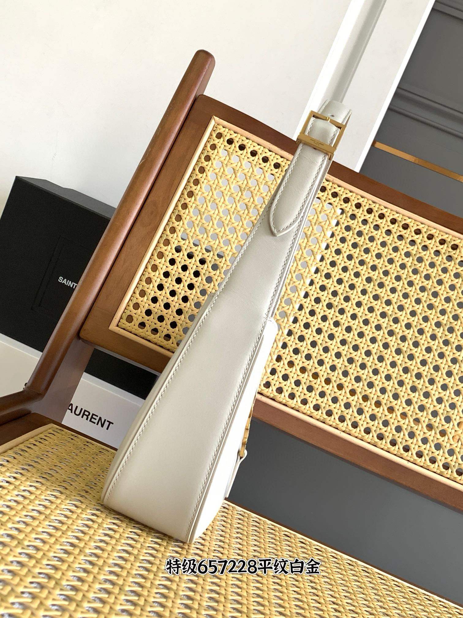 SAINT LAURENT LE 5 À 7 호보백 아이보리 8