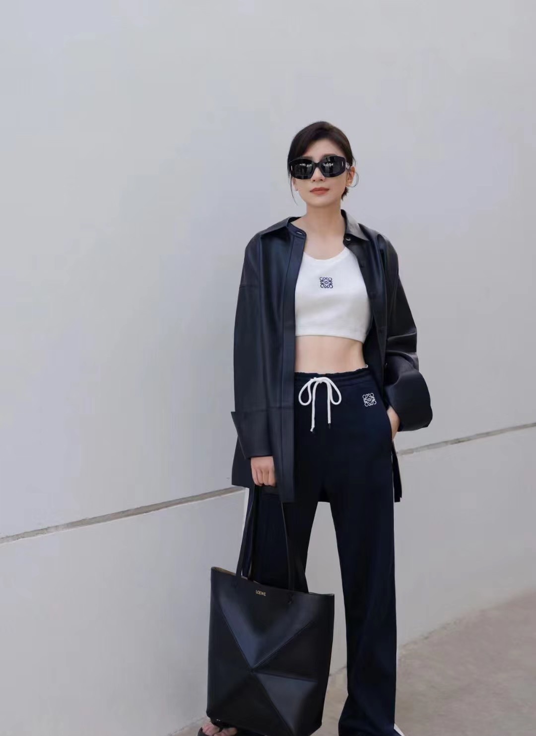 Loewe 로에베 퍼즐 폴드 대형 토트백 블랙 11