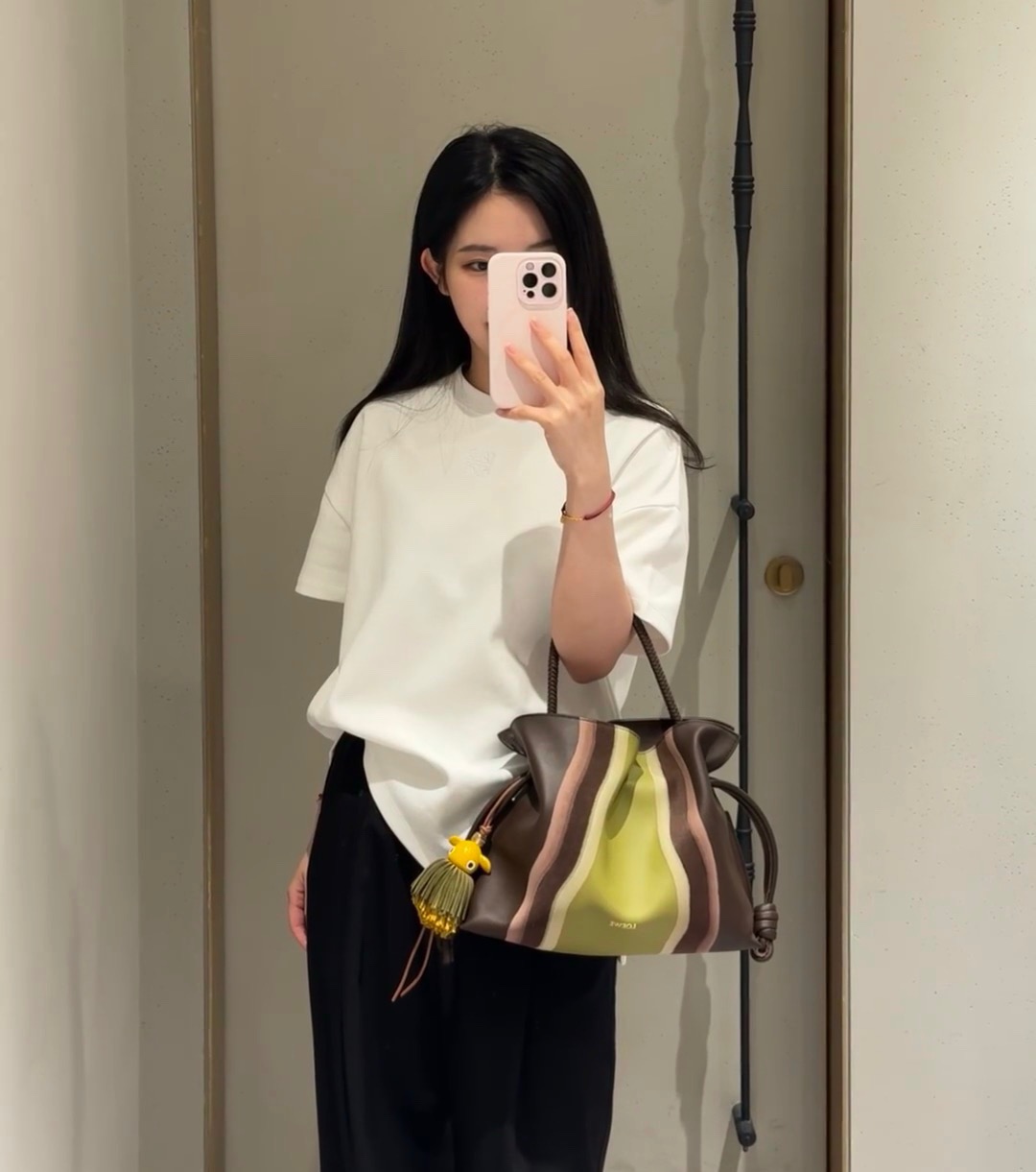 Loewe 로에베 플라멩코 플램백 스트라이프 스몰 2