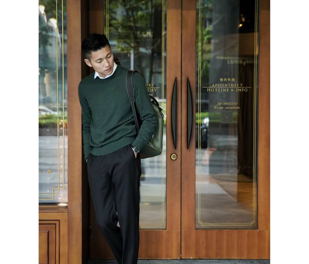 Loewe 로에베 고야 백팩 그린 배색 가죽 백팩 4