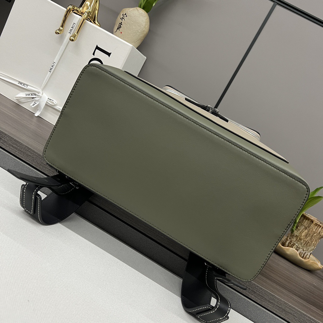 Loewe 로에베 고야 백팩 그린 배색 가죽 백팩 15