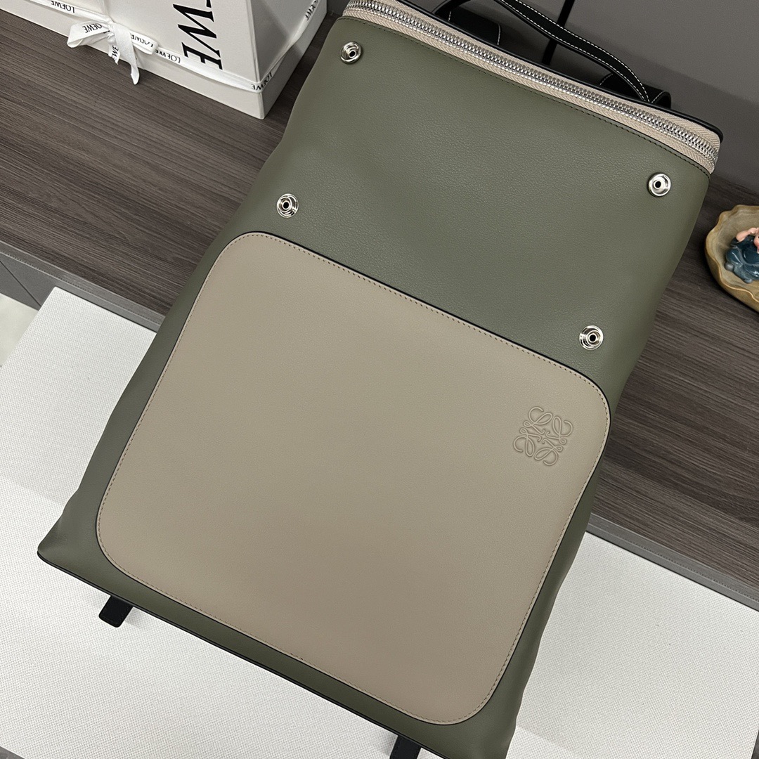 Loewe 로에베 고야 백팩 그린 배색 가죽 백팩 16