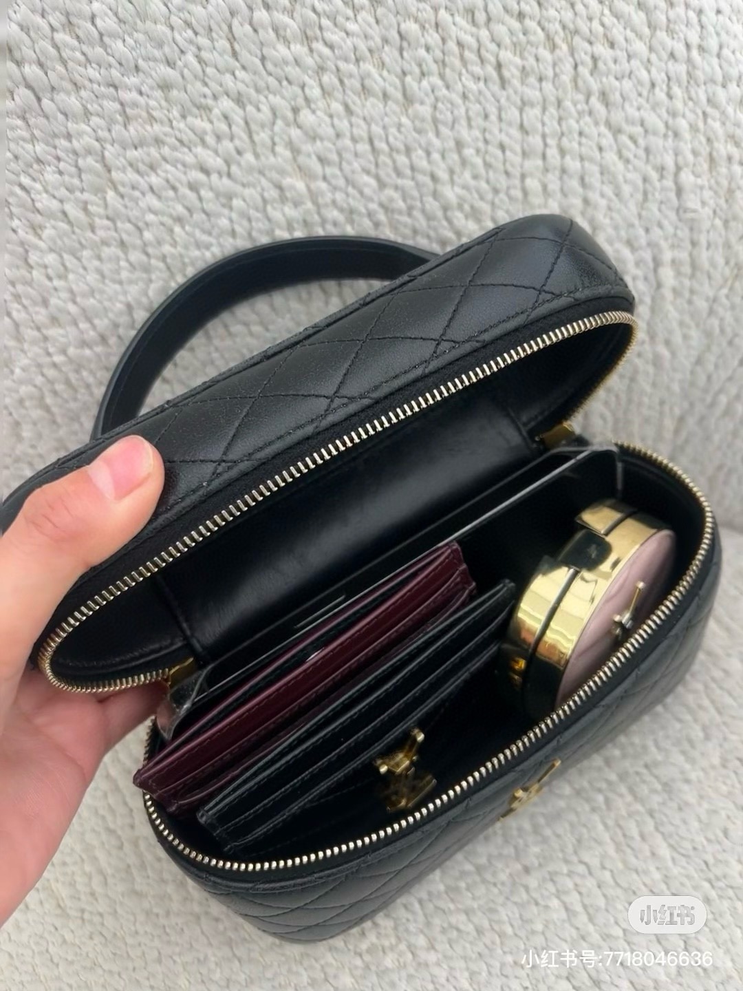 SAINT LAURENT GABY VANITY BAG 미니 양가죽 숄더백 7