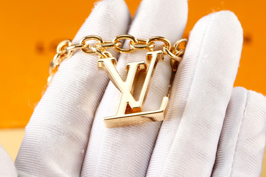 Louis Vuitton 루이비통 모노그램 플라워 골드 체인 키링 6