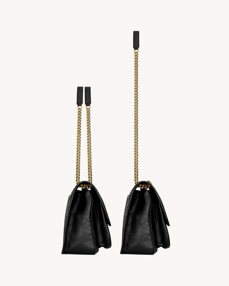 Saint Laurent 생로랑 니키 미디움 빈티지 레더 숄더백 13