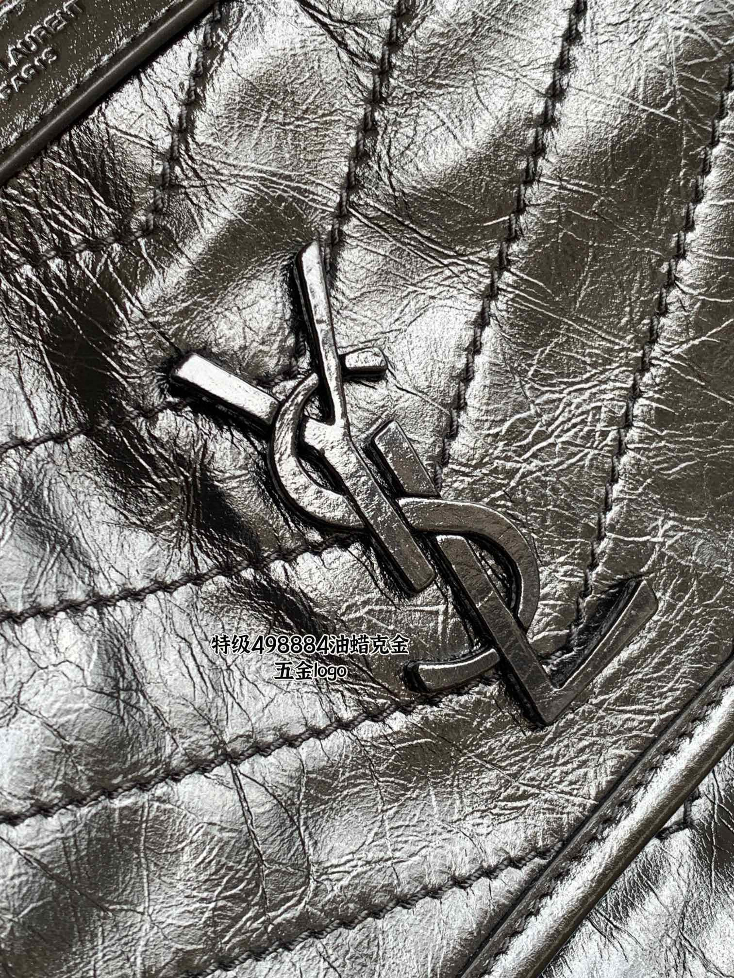 Saint Laurent 생로랑 니키 미디움 빈티지 레더 숄더백 21