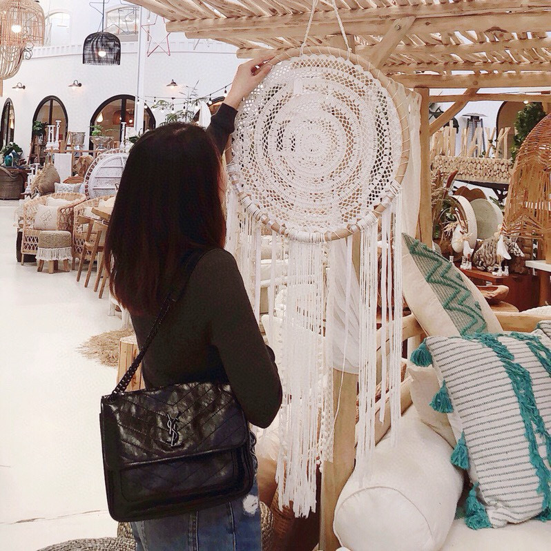 Saint Laurent Niki 중사이즈 빈티지 레더 숄더백 5