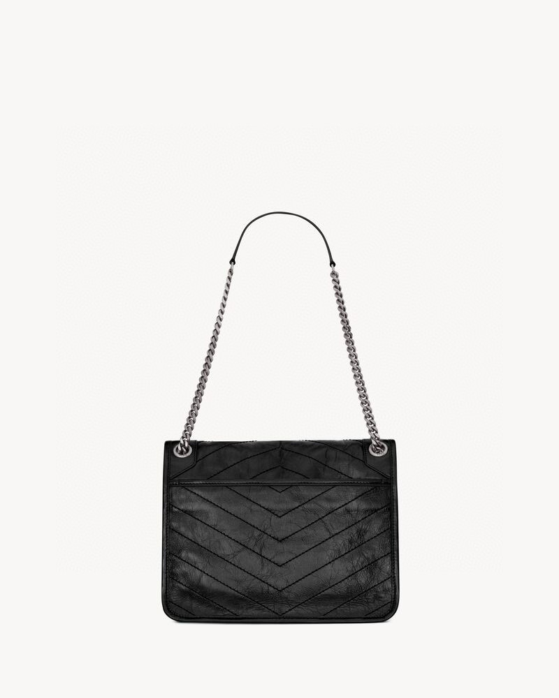 Saint Laurent Niki 중사이즈 빈티지 레더 숄더백 12