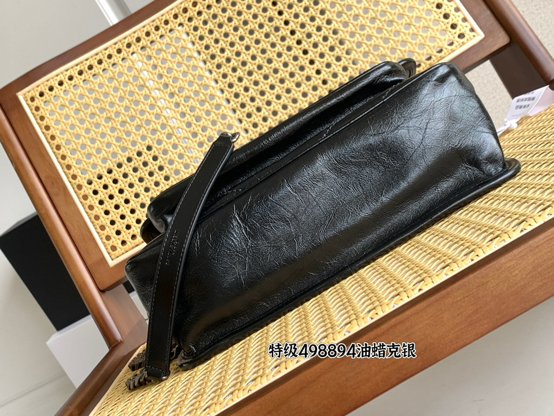 Saint Laurent Niki 중사이즈 빈티지 레더 숄더백 20