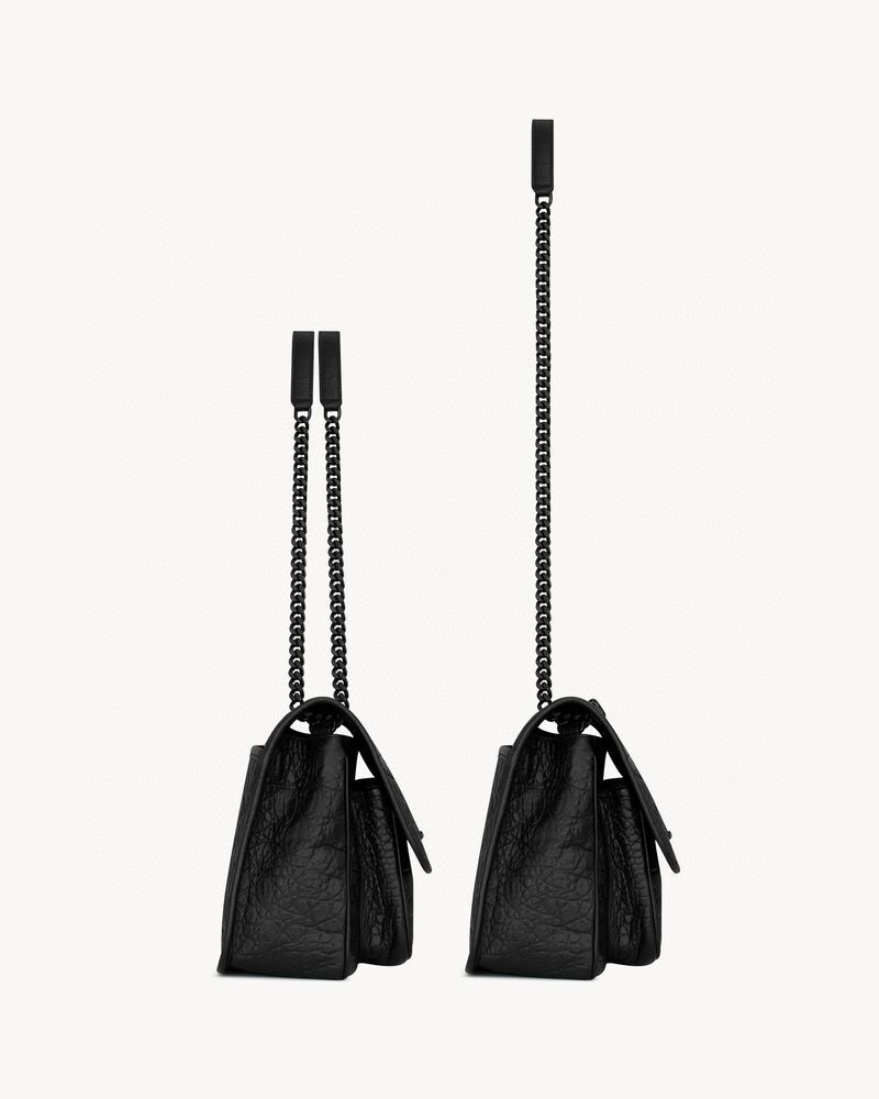 Saint Laurent NIKI 중형 악어 엠보싱 가죽 숄더백 4