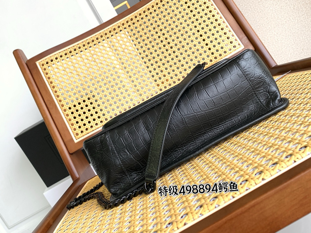 Saint Laurent NIKI 중형 악어 엠보싱 가죽 숄더백 14