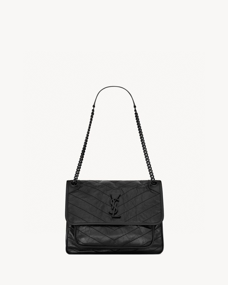 Saint Laurent NIKI 중형 빈티지 레더 숄더백 11