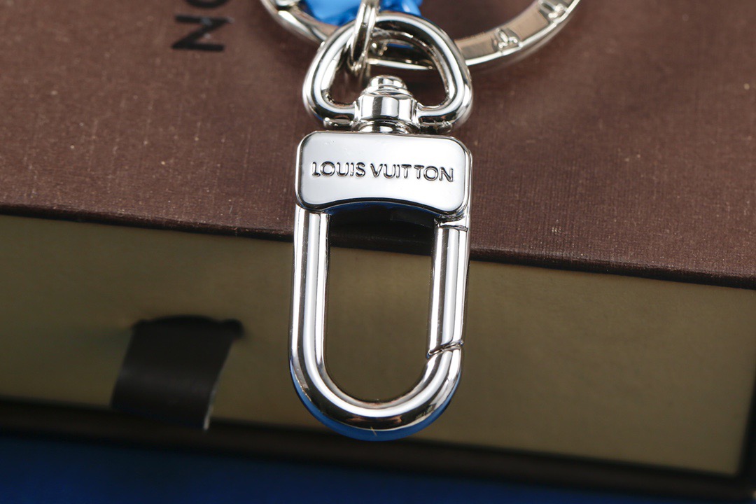 Louis Vuitton 루이비통 루이 비통 LV 로고 키링 블루 실버 6