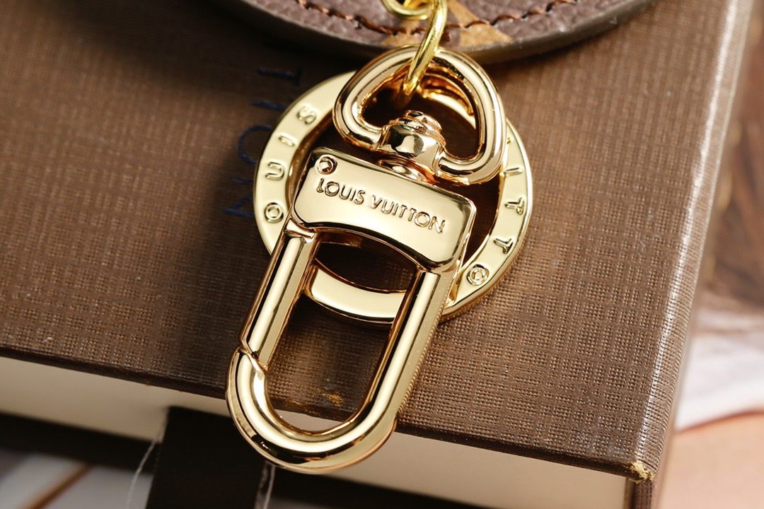 Louis Vuitton 루이비통 태양꽃 개구리 일러스트 라운드 가죽 키링 7
