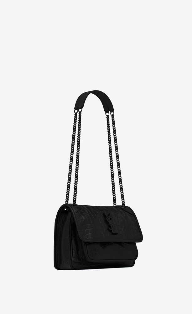 Saint Laurent Niki Baby 니키 베이비 악어엠보 가죽 체인백 9