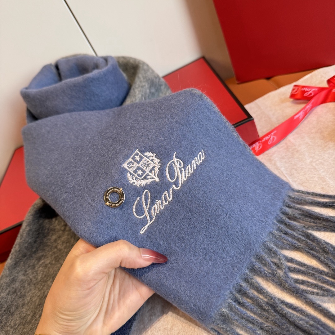 Loro Piana 노悠爾雅 양면 울 머플러 8