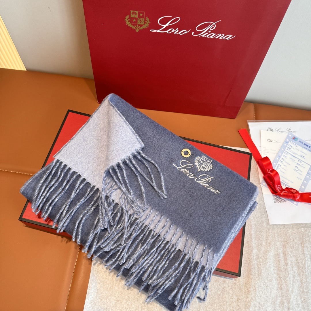 Loro Piana 노悠爾雅 양면 울 머플러 3