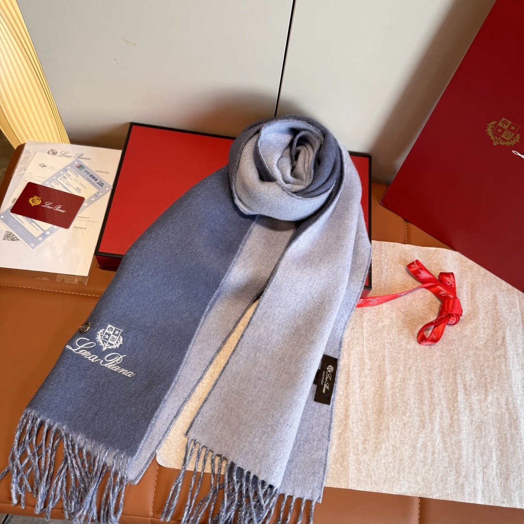 Loro Piana 노悠爾雅 양면 울 머플러 5