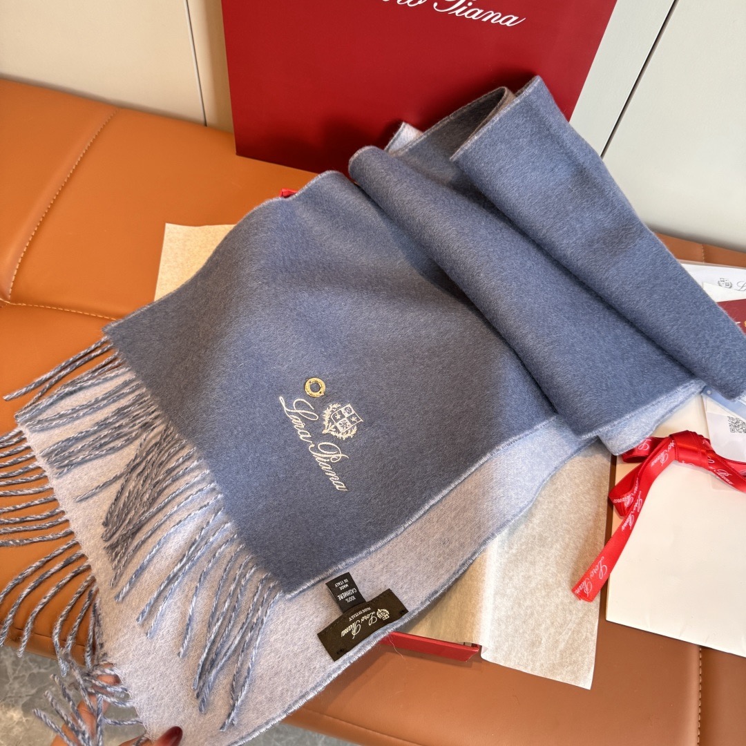 Loro Piana 노悠爾雅 양면 울 머플러 7