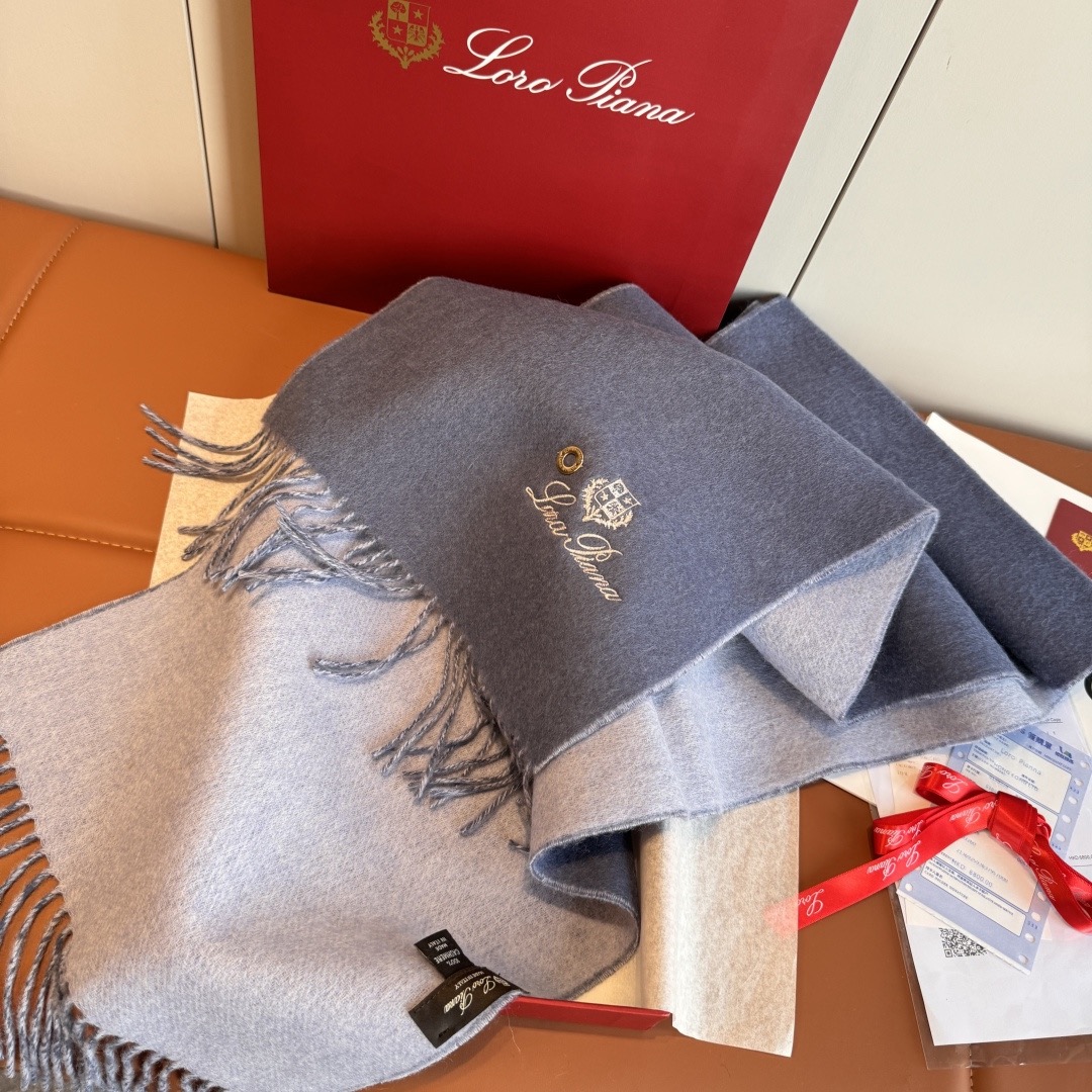 Loro Piana 노悠爾雅 양면 울 머플러 8