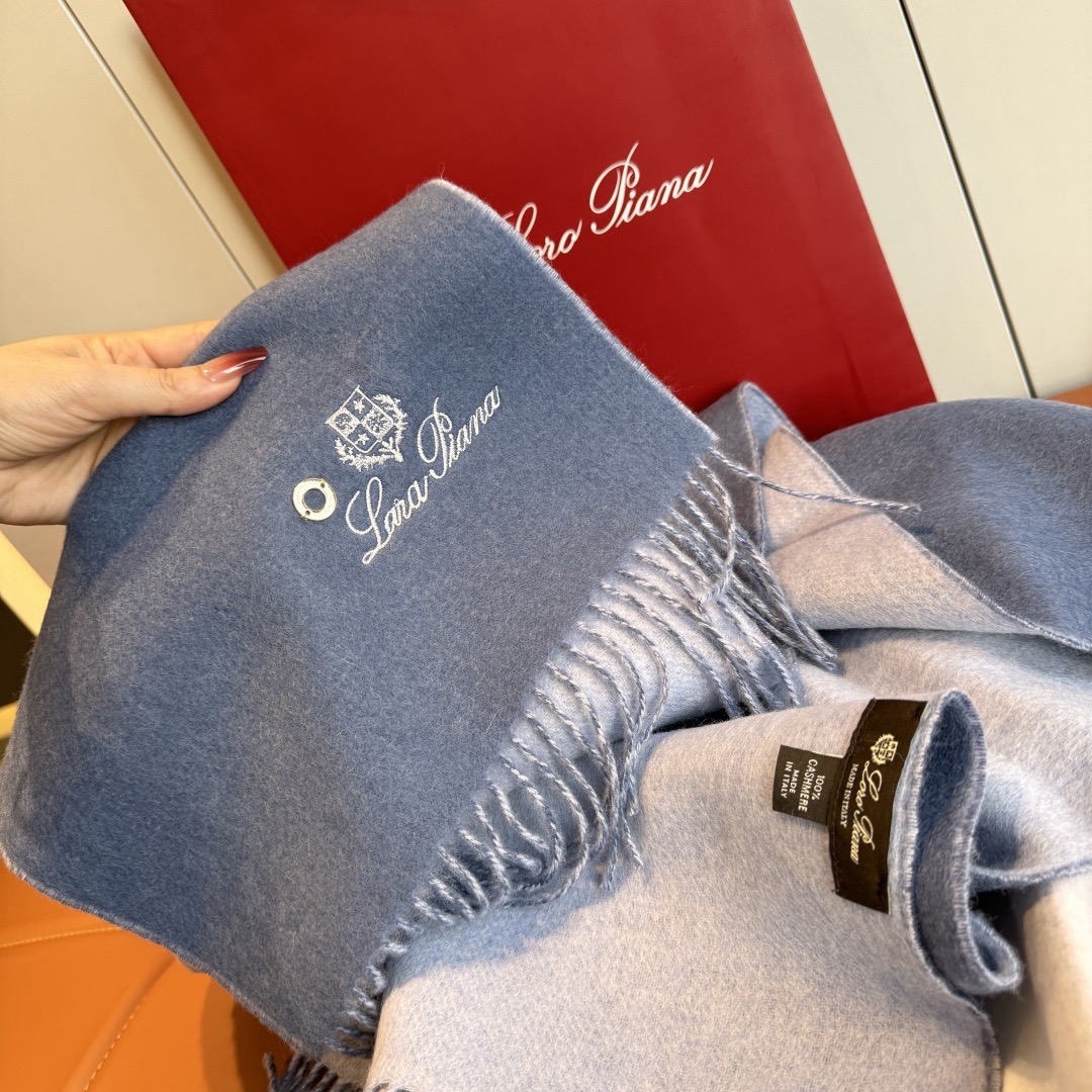 Loro Piana 노悠爾雅 양면 울 머플러 9