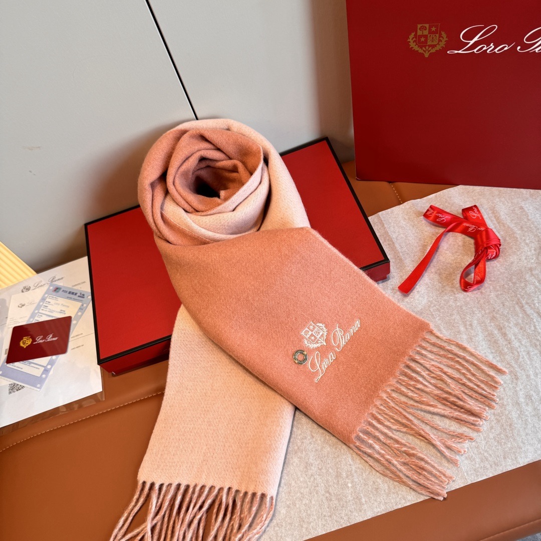 Loro Piana 노悠爾雅 양면 울 머플러 6