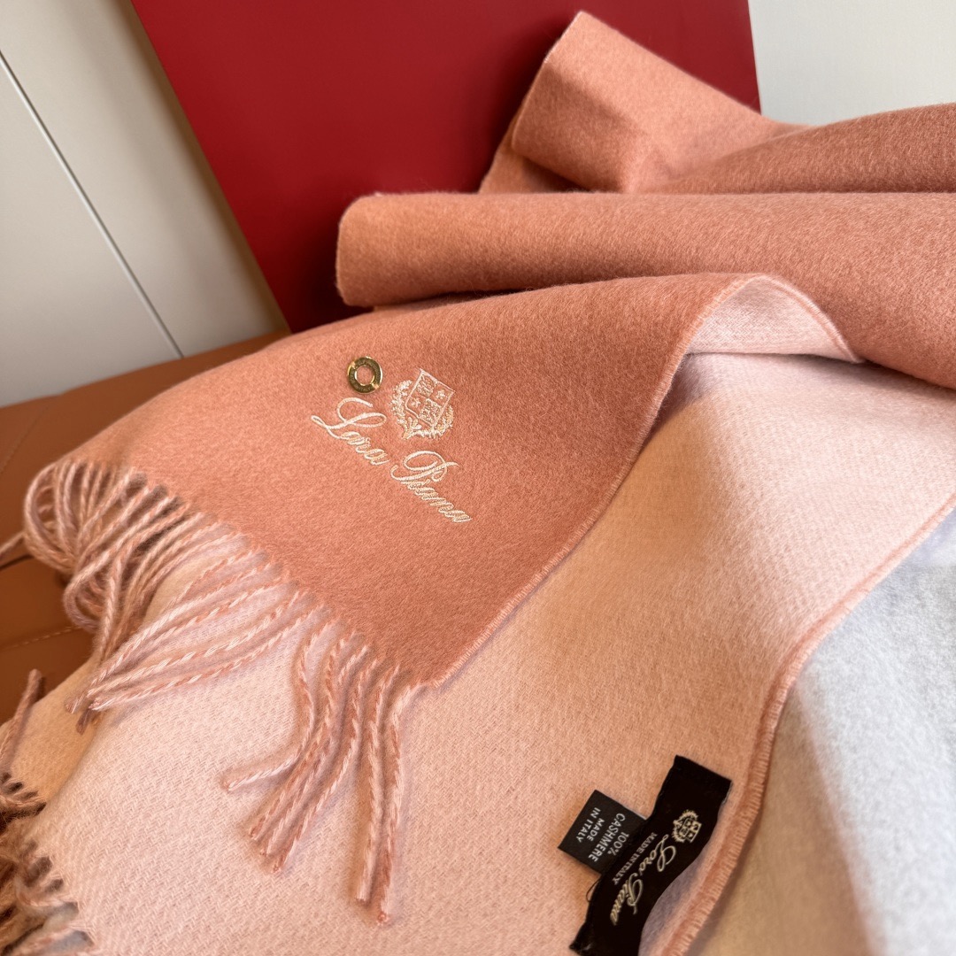 Loro Piana 노悠爾雅 양면 울 머플러 9