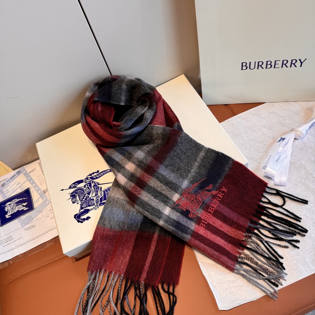 Burberry 버버리 체크 울 머플러 5