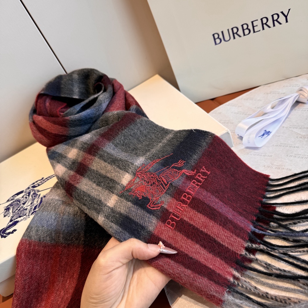 Burberry 버버리 체크 울 머플러 7
