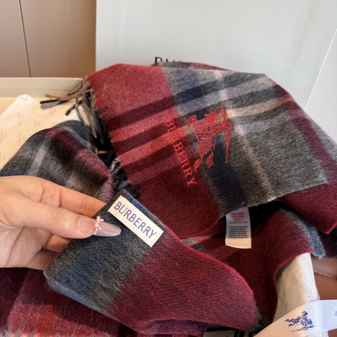Burberry 버버리 체크 울 머플러 10