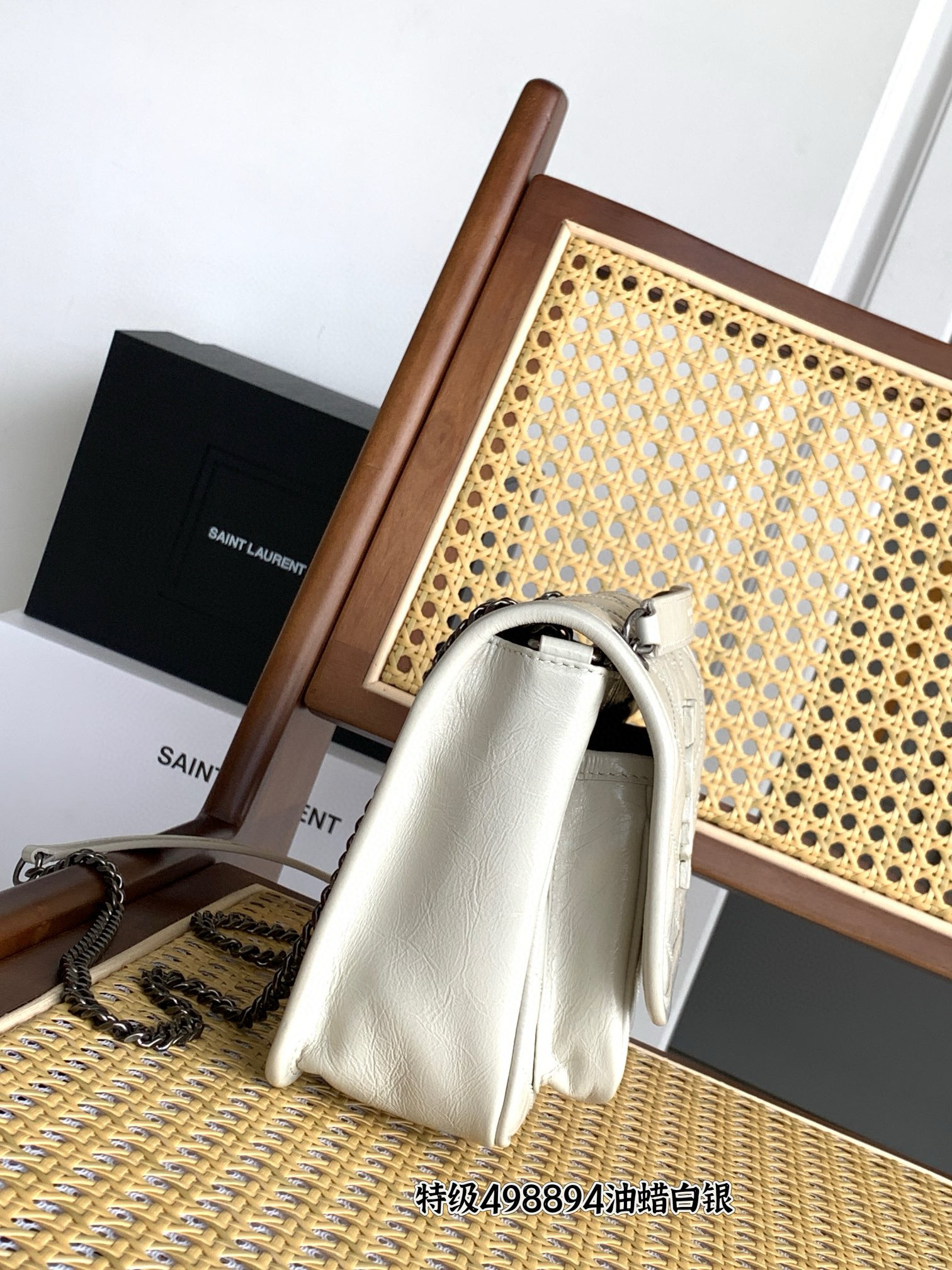 Saint Laurent Niki Baby 니키 베이비 엠보 가죽 체인백 12